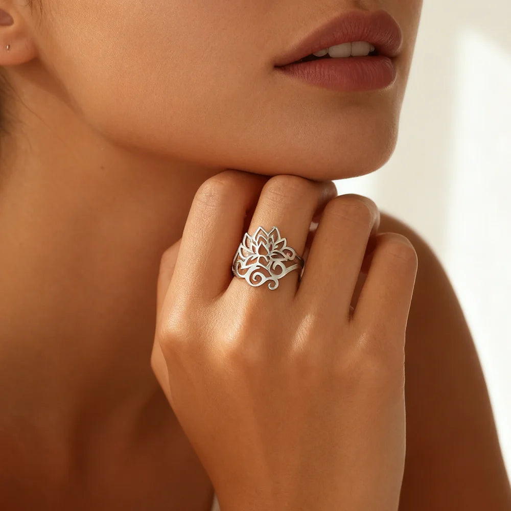 Anel Flor de Lótus