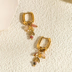 Brinco Folhas Rosé